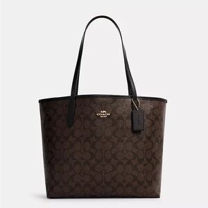 Coach City Tote Bag in Signature Canvas